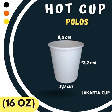 Jual Paper Cup Per 50 Pcs Cup Kertas Gelas Kertas Tahan Panas Hot Cup Polos 4 Oz 6 5 Oz 9