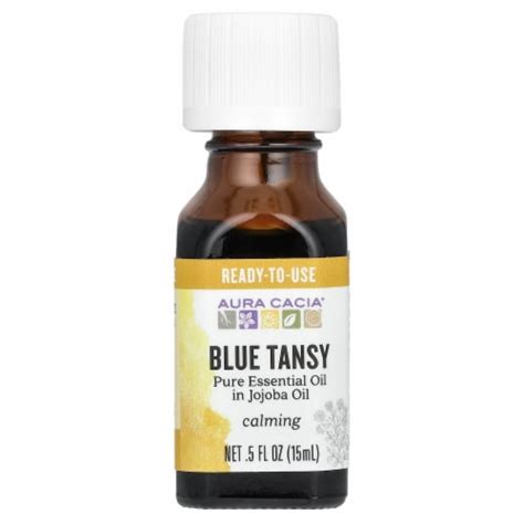 Aura Cacia Pure Essential Oil In Jojoba Oil Blue Tansy Fl Oz