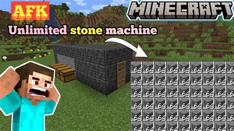 How To Make Easiest AFK STONE Farm Tutorial Minecraft Java 1 18