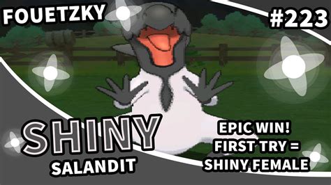 Shiny 223 Epic Shiny Female Salandit Pokémon Sun And Moon Sos Method