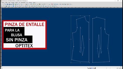 COMO HACER LA PINZA DE ENTALLE EN EL MOLDE DE LA BLUSA FEMENINA EN