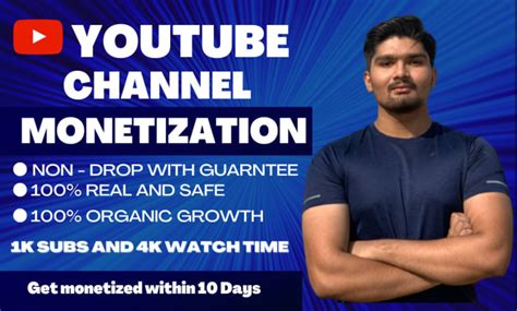 Do Complete Organic Youtube Channel Monetization By Liaquatabbass