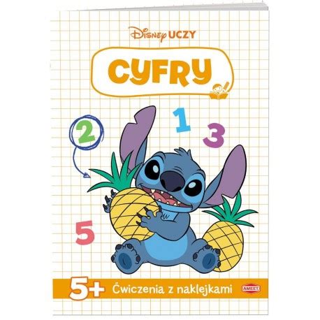 Disney uczy Cyfry Stitch Ćwiczenia z naklejkami PRACA ZBIOROWA