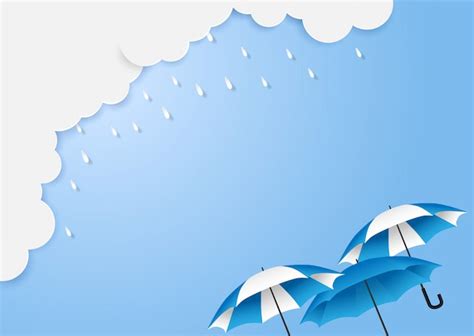 Monsoon Rainy Season Background With Copyspace Cloud Rain And