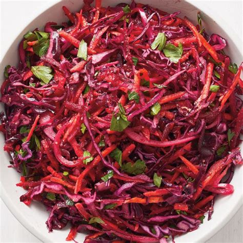 Cabbage And Beet Slaw By Food Network Kitchen Cabbage Salad Recipes Red Cabbage Slaw Food