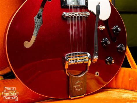 1967 Epiphone Riviera Sparkling Burgundy True Vintage Guitar