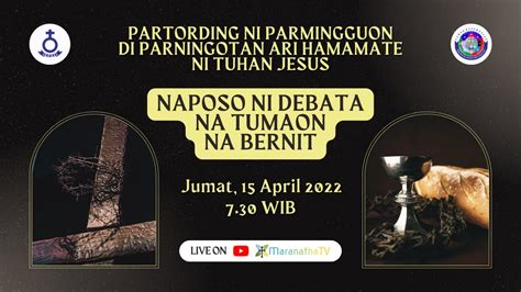 Parmingguon Di Parningotan Ari Hamamate Ni Tuhan Jesus Jumat