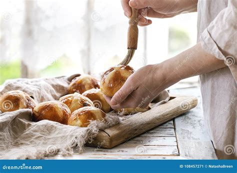 Hot Cross Buns Stock Image Image Of Body Delicious