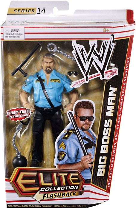 WWE Wrestling Elite Collection Series 14 Big Boss Man Action Figure ...