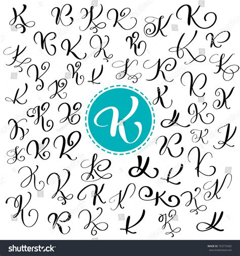 Cursive Letter K Fonts