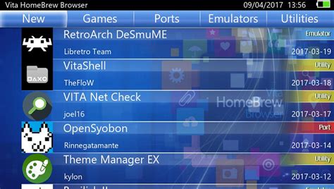 Vita Homebrew Browser Vita Homebrew Apps Other Apps Gamebrew