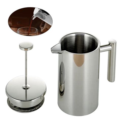 350ml 800ml 1000ml Stainless Steel French Press Coffee Maker Double