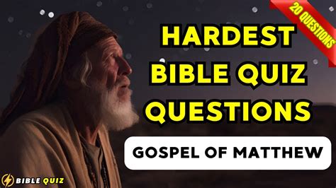 New Testament Bible Questions About The Gospel Of Matthew To Test