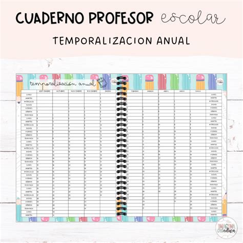 Cuaderno Del Profesor Escolar Imagina Crea Educa