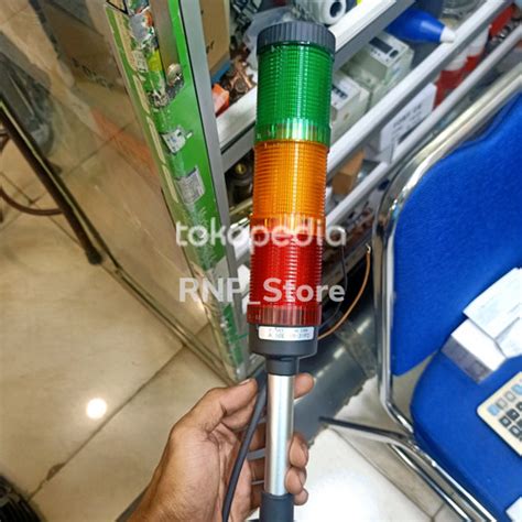 Jual Tower Light With Buzzer 3 Led Merah Kuning Hijau Flashing Steady