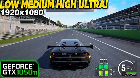 Assetto Corsa Competizione GTX 1050 Tİ 1080p Low Medium High Ultra