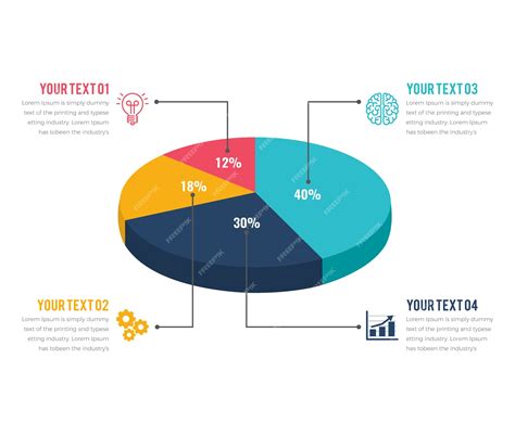 Premium Vector Modern 3d Pie Chart Infographics