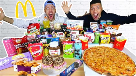 Wer Nimmt Schneller Zu In 10 Minuten Challenge 100 000 Kalorien Kelvin Und Marvin Youtube