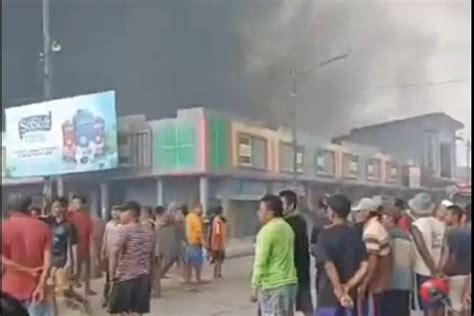 Pasar Ngawen Blora Kebakaran Asap Hitam Membumbung Tinggi Penyebabnya