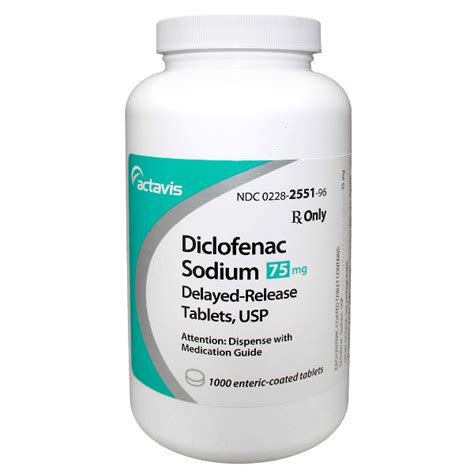 DICLOFENAC SODIUM DR 75MG RX Products