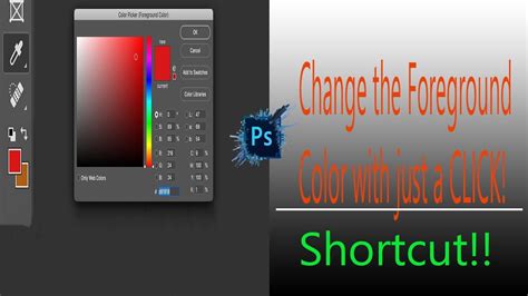 How To Change Foreground Color In Photoshop Shortcut Youtube