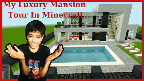 My Luxury Mansion In Minecraft Minecraft Mansion Tour Youtube