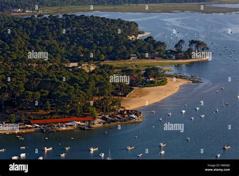 France Gironde Bassin D Arcachon Cap Ferret Claouey Aerial View