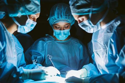 Premium Photo Medical Team Performing Surgery In Hospital