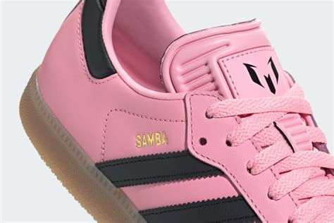 Lionel Messis Adidas Sambas Are Pretty In Inter Miami Pink