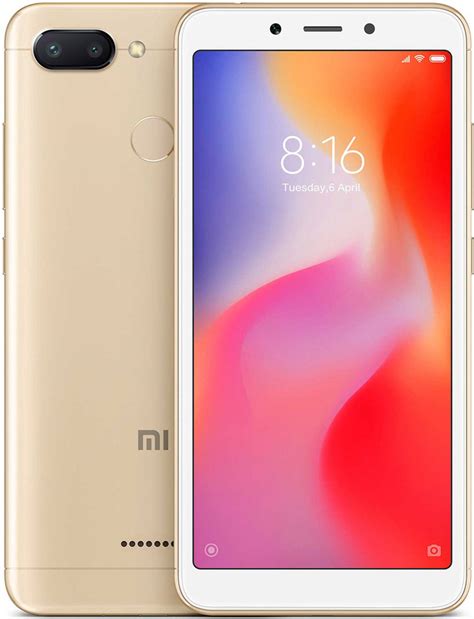 Смартфон Xiaomi Redmi 6 64Gb Gold: купить по цене 7 990 рублей в ...