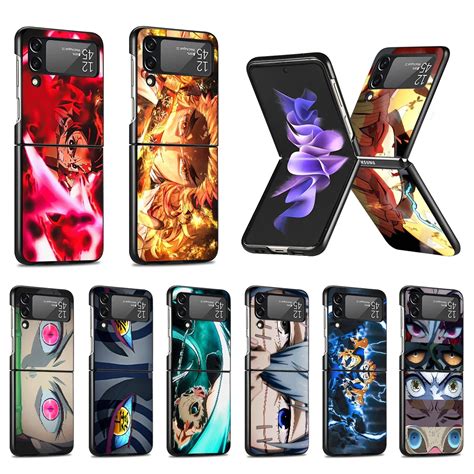 Samsung Galaxy Z Flip Anime Case Samsung Flip Case Anime Demon