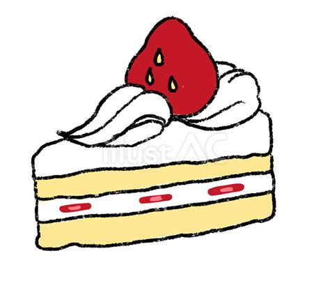 いちごのショートケーキイラスト No 23460642／無料イラストフリー素材なら「イラストac」