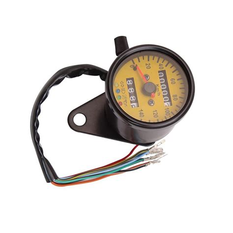 Chidgrass Universal Motorcycle Speedometer Odometer Kmh Gauge Dual