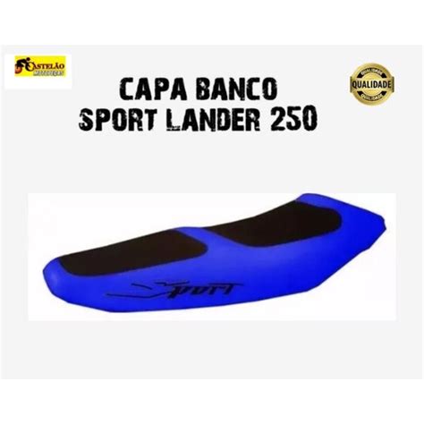 Capa Banco Lander 250 Azul Sport Antiderrapante Shopee Brasil