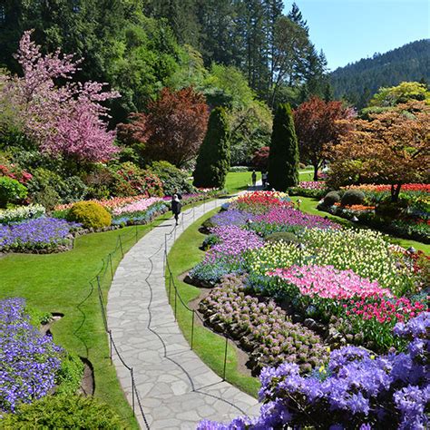 Magic Of Spring At The Butchart Gardens With Huntingdon Manor And Ferry