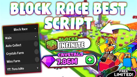 New Block Race Script Pastebin 2023 Autofarm Crystals Farm Win Farm Auto Collect Youtube