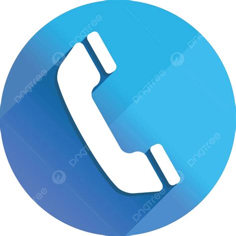 Telephone Icon Png Blue