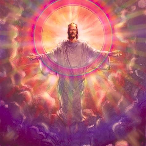 Jesus In Glory Prophetic Art Painting Love The Pastel Rainbow Colors