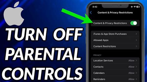 How To Turn Off Parental Controls On Iphone Youtube