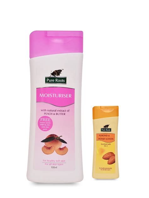 Buy Pure Roots Body Lotion Ml Pack Of Moisturiser With Peach