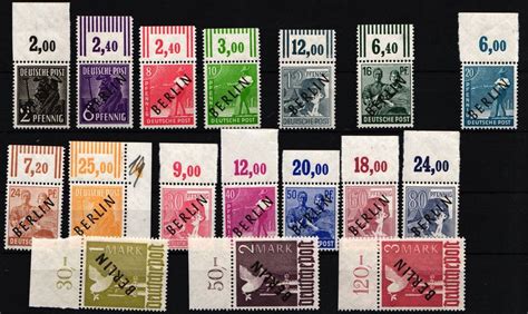 Berlin Lot Aus 1 20 OR Postfrisch Ohne 15 Pf 84 Pf Und 5 Mark MiNr