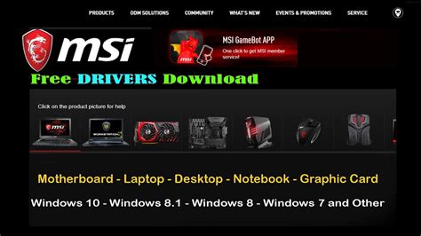 Msi Motherboard And Graphic Cards 🛠 Driver Free Download 🛠 All Windows