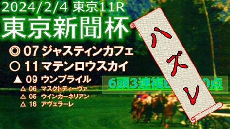 東京新聞杯予想（2024年2月4日東京11r）by R2理論 Youtube