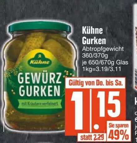 Kühne Gurken Angebot bei EDEKA