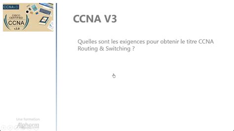 Présentation de la formation Cisco CCNA v3 mise à jour YouTube