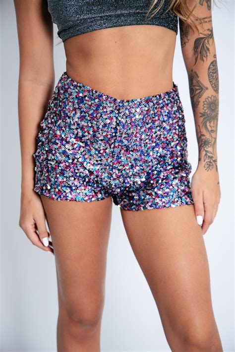 SHORT HOT PANT PAETÊ FIESTA Marina Gabriella Roupas Femininas Loja