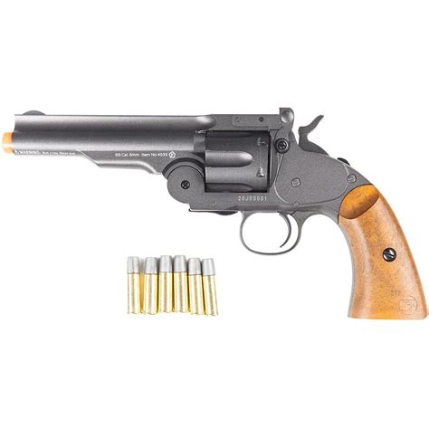 Barra Airguns Schofield Gunmetal 6mm 5 In Airsoft Revolver Academy