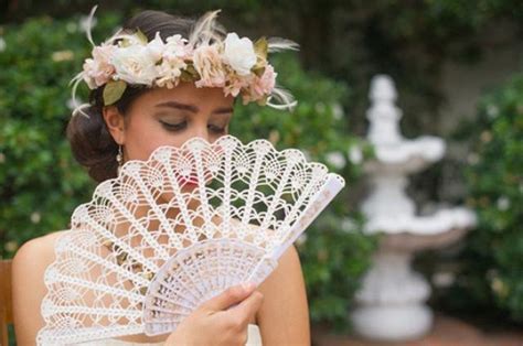 Wedding Lace Fan- Hand Held Fan- Handmade Lace Hand Fan- Folding Hand Fan- Spanish Wedding Fan ...