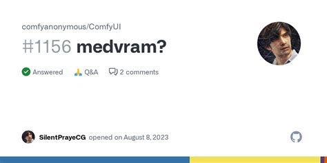 Medvram Comfyanonymous Comfyui Discussion Github