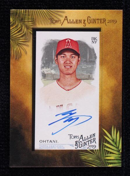 Topps Allen Ginter Mini Baseball Autographs Ma So Shohei